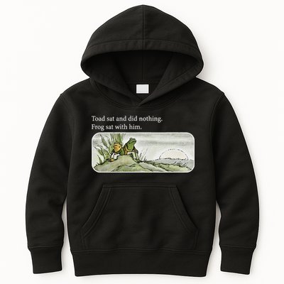 Frogs Funny Toads Meme Lover Toad Sat And Did Nothing Kids Hoodie