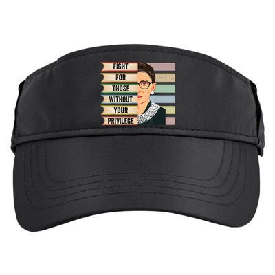 Fight For Those Without Your Privilege Women Rights Feminist Adult Drive Performance Visor