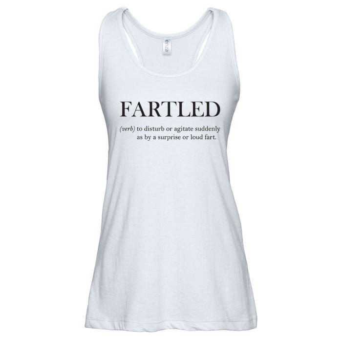 Fartled Funny Toilet Humor Ladies Essential Flowy Tank