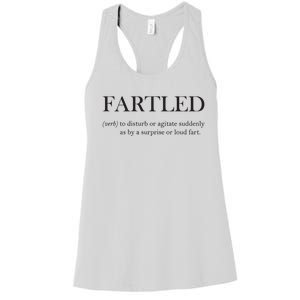 Fartled Funny Toilet Humor Women's Racerback Tank