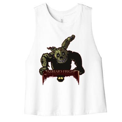 FazbearS Fright The Horror Attraction Women's Racerback Cropped Tank