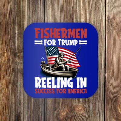 Fisher For Trump President Bass Fishing Election Trump Gift Coaster