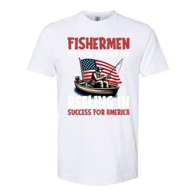 Fisher For Trump President Bass Fishing Election Trump Gift Softstyle® CVC T-Shirt