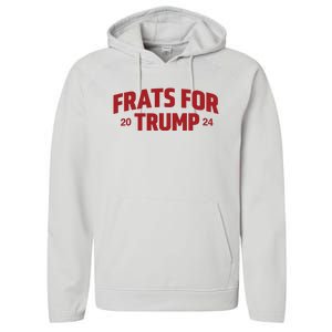 Frats For Trump 2024 Performance Fleece Hoodie