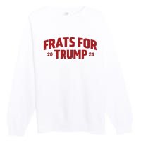 Frats For Trump 2024 Premium Crewneck Sweatshirt