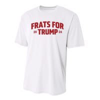 Frats For Trump 2024 Performance Sprint T-Shirt