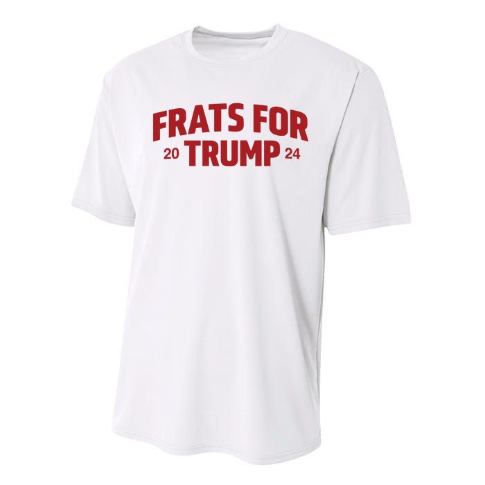 Frats For Trump 2024 Performance Sprint T-Shirt