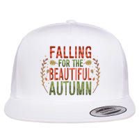 Falling For The Beautiful Autumn Flat Bill Trucker Hat