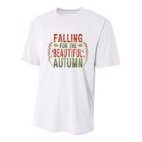 Falling For The Beautiful Autumn Youth Performance Sprint T-Shirt
