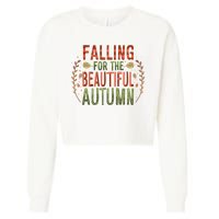 Falling For The Beautiful Autumn Cropped Pullover Crew