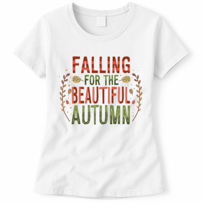 Falling For The Beautiful Autumn Womens T-Shirt