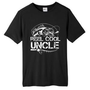 Funny First Time Uncle Design For Men Reel Fishing Lover Tall Fusion ChromaSoft Performance T-Shirt