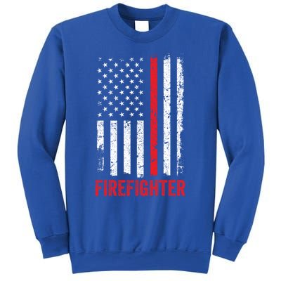 Firefighter Flag Thin Red Line Fire Fire Rescue Gift Sweatshirt