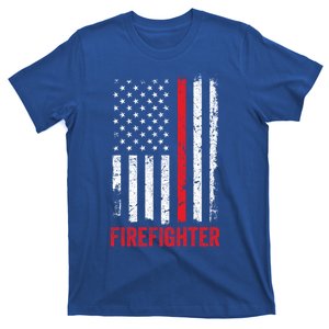 Firefighter Flag Thin Red Line Fire Fire Rescue Gift T-Shirt