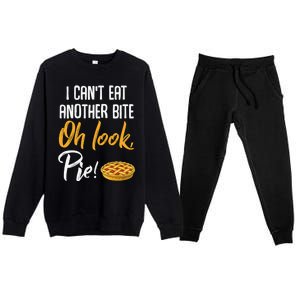 Funny Family Thanksgiving Fun Friendsgiving Premium Crewneck Sweatsuit Set