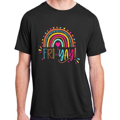 Friyay ! Funny Teacher Adult ChromaSoft Performance T-Shirt