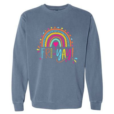 Friyay ! Funny Teacher Garment-Dyed Sweatshirt