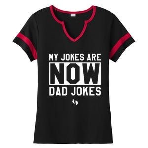 Funny First Time Dad Gifts For Men New Father Dad Jokes Ladies Halftime Notch Neck Tee