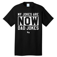 Funny First Time Dad Gifts For Men New Father Dad Jokes Tall T-Shirt