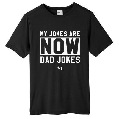 Funny First Time Dad Gifts For Men New Father Dad Jokes Tall Fusion ChromaSoft Performance T-Shirt