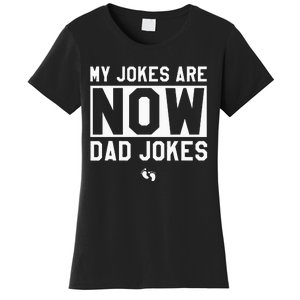 Funny First Time Dad Gifts For Men New Father Dad Jokes Women's T-Shirt