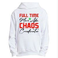 Funny Full Time Mom Aka Chaos Coordinator Graphic Urban Pullover Hoodie