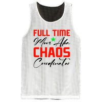 Funny Full Time Mom Aka Chaos Coordinator Graphic Mesh Reversible Basketball Jersey Tank