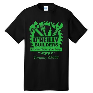 Funny Fawlty Towers, Basil Fawlty, O'Reilly Builders Parody Tall T-Shirt