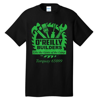 Funny Fawlty Towers, Basil Fawlty, O'Reilly Builders Parody Tall T-Shirt