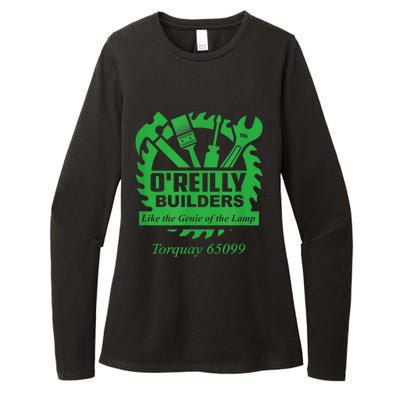 Funny Fawlty Towers, Basil Fawlty, O'Reilly Builders Parody Womens CVC Long Sleeve Shirt