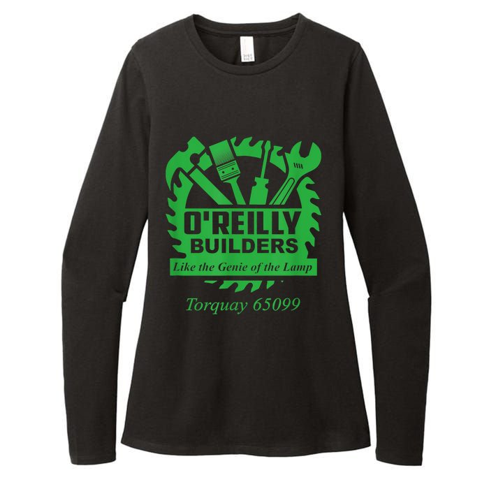 Funny Fawlty Towers, Basil Fawlty, O'Reilly Builders Parody Womens CVC Long Sleeve Shirt