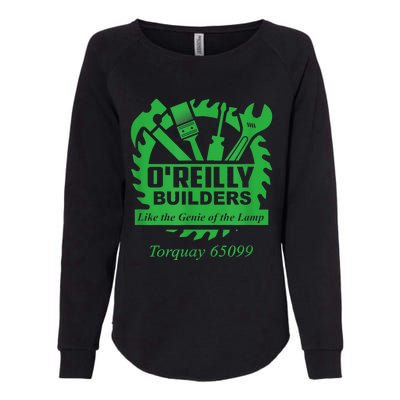 Funny Fawlty Towers, Basil Fawlty, O'Reilly Builders Parody Womens California Wash Sweatshirt