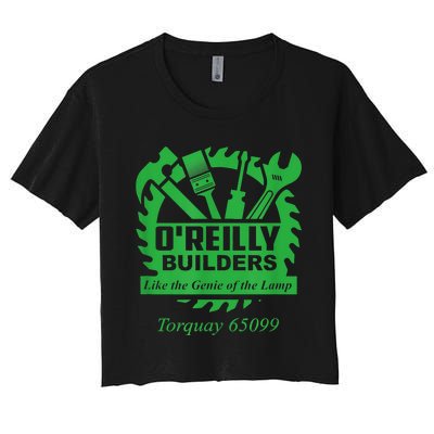 Funny Fawlty Towers, Basil Fawlty, O'Reilly Builders Parody Women's Crop Top Tee