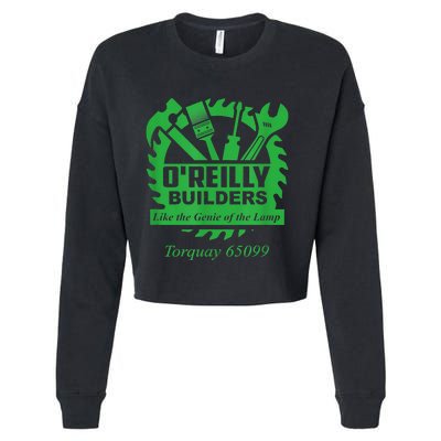 Funny Fawlty Towers, Basil Fawlty, O'Reilly Builders Parody Cropped Pullover Crew