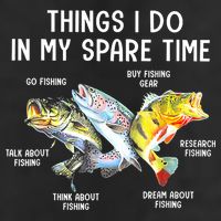 Funny Fishing Things I Do In My Spare Time Fishing Pole Gifts Adult Drive Performance Visor