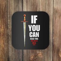 Funny Fantasy Tabletop RPG Gamer & Womens Graphic Coaster