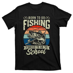 Fishing Forced To Go To School Bass Fish T-Shirt