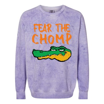 Florida Fear The Chomp Gator Pride Colorblast Crewneck Sweatshirt