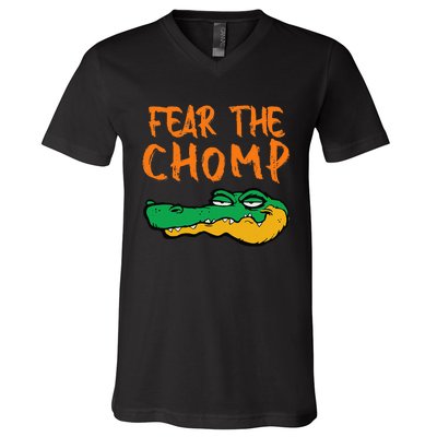 Florida Fear The Chomp Gator Pride V-Neck T-Shirt