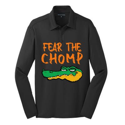 Florida Fear The Chomp Gator Pride Silk Touch Performance Long Sleeve Polo