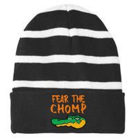 Florida Fear The Chomp Gator Pride Striped Beanie with Solid Band