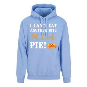 Funny Family Thanksgiving I Can't Eat Another Bite Oh Look Pie Shirt Unisex Surf Hoodie