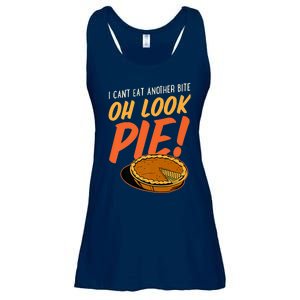 Funny Family Thanksgiving I Can't Eat Another Bite Oh Look Pie Shirt Ladies Essential Flowy Tank