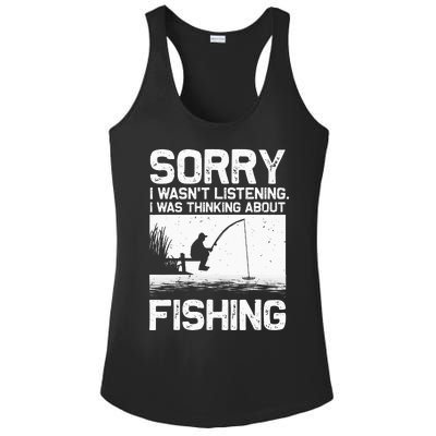 Fishing For  Trout Bass Fisherman Vacation Ladies PosiCharge Competitor Racerback Tank