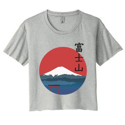 Fujisan Women's Crop Top Tee