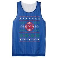 Firefighter Fire Ugly Christmas Style Gift Mesh Reversible Basketball Jersey Tank