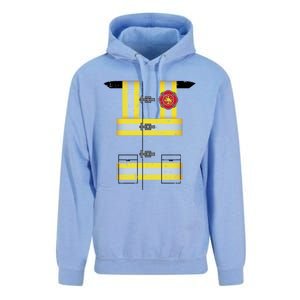 Firefighter Fire Uniform Costume Funny Halloween Funny Gift Unisex Surf Hoodie