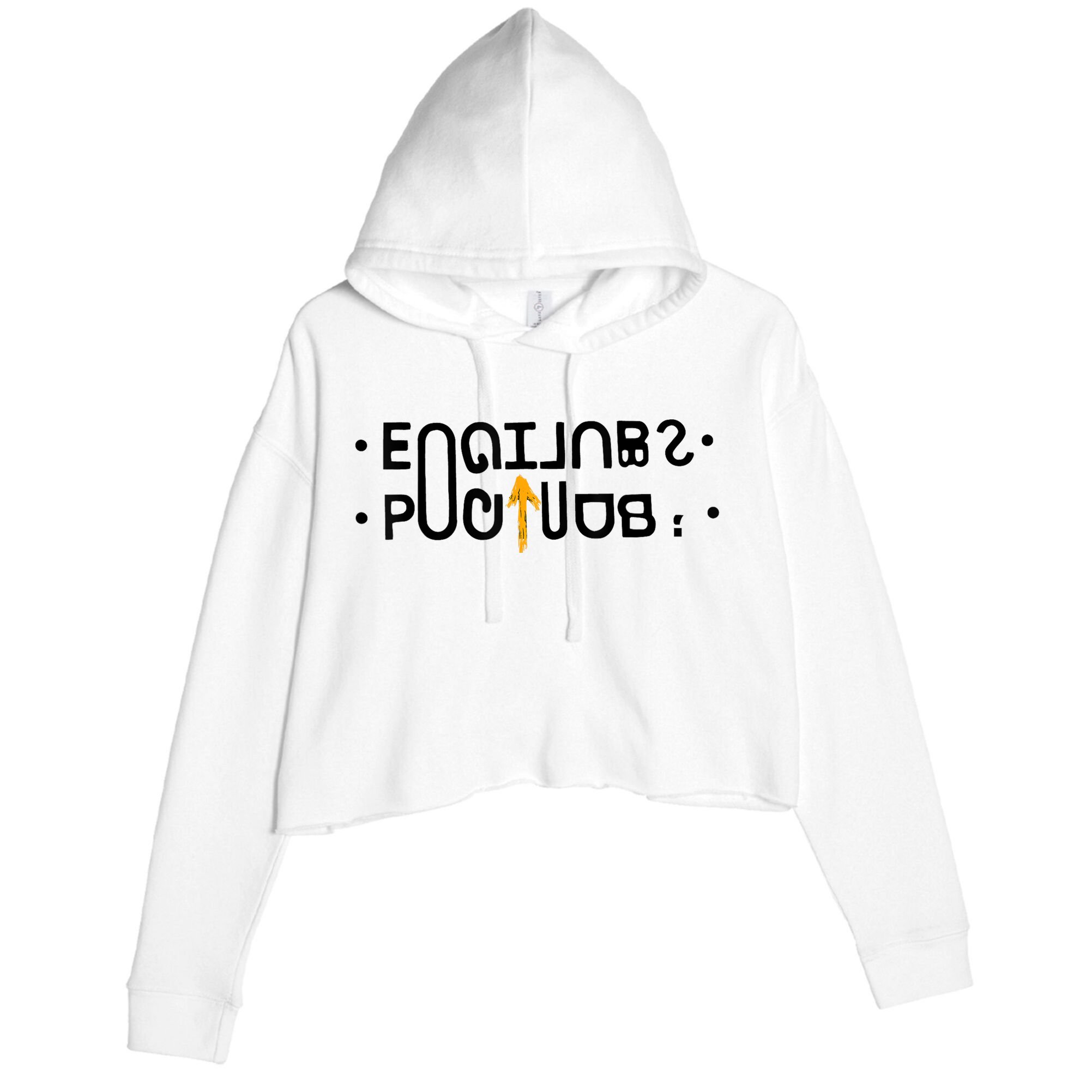 Footjob (Flip Up) Crop Fleece Hoodie