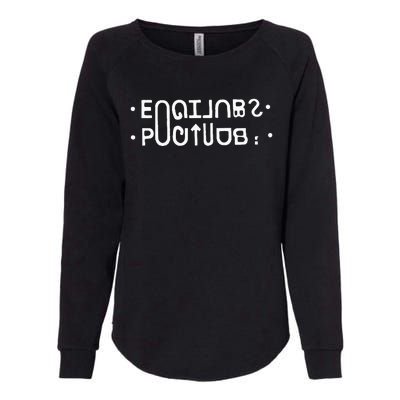 Footjob (Flip Up) Womens California Wash Sweatshirt