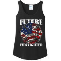 Future Firefighter Usa Flag Theme For Birthday Ladies Essential Tank